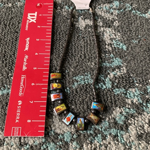 Hematite Saint Necklace - Picture 5 of 5